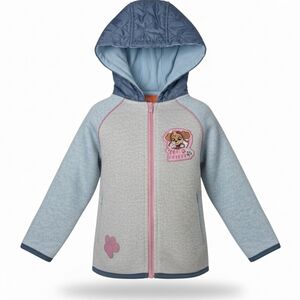 PAW Patrol Skye Nickelodeon Quilted Hood Fleece Zip Up Jacket Toddler Girl 4T